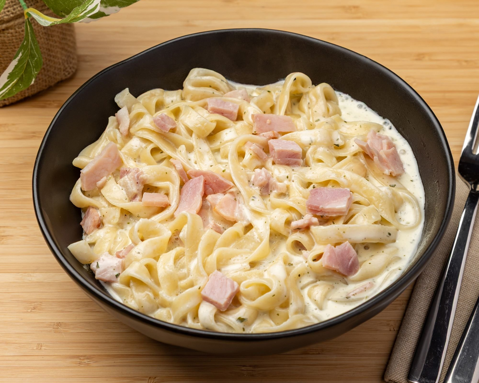 Classic Carbonara  with Fettuccine