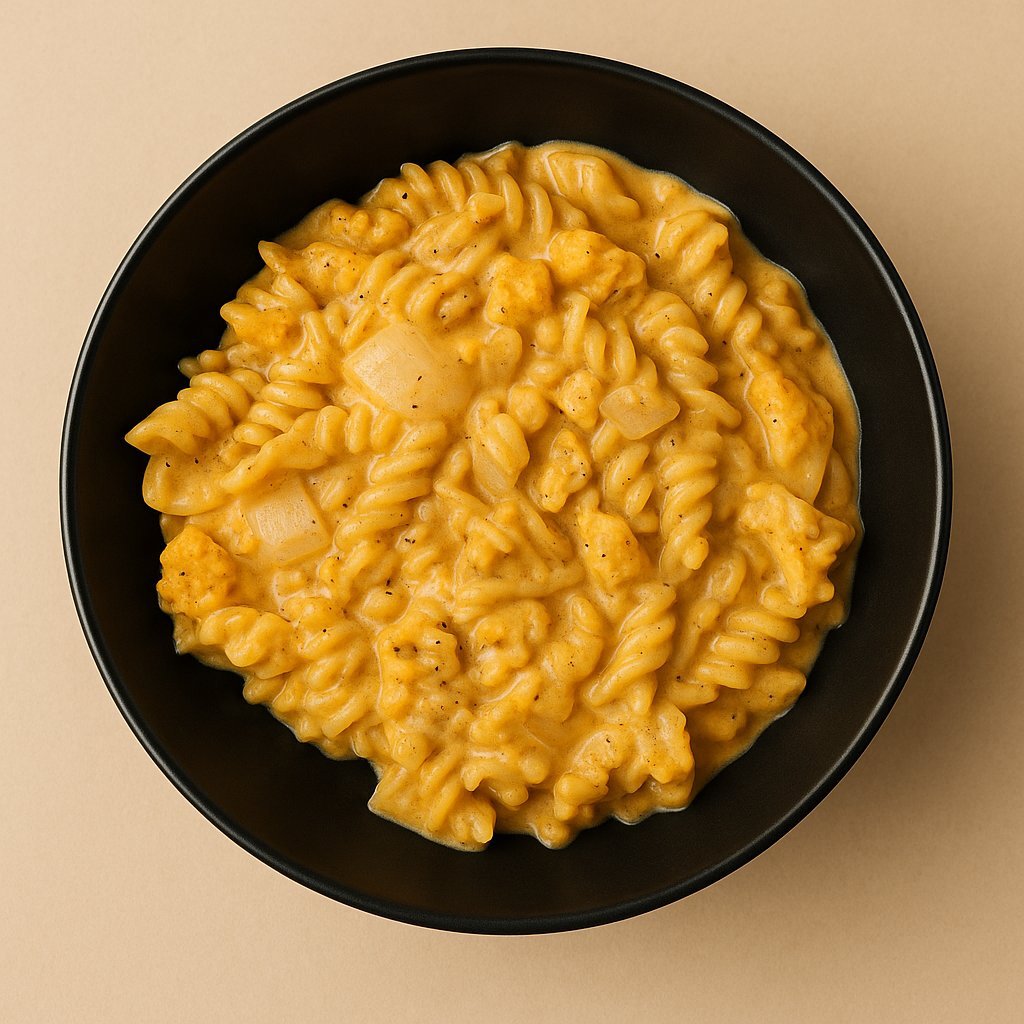 Spiral with Butter Chicken Sauce